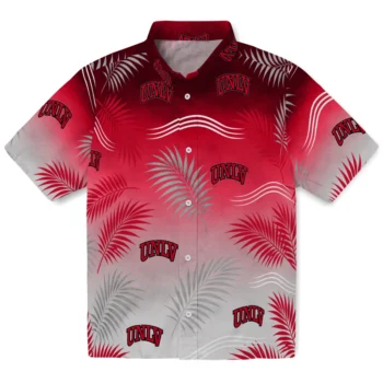 UNLV Rebels Hawaiian Shirt - Ombre Fronds Red
