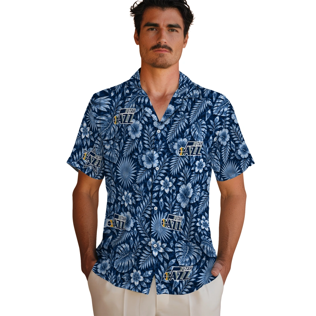 utah-jazz-hawaiian-shirt-personalized-crystal-foliage-navy-fashion-forward.webp