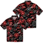 utah-utes-hawaiian-shirt-custom-neon-florals-black-best-selling.webp