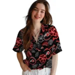 utah-utes-hawaiian-shirt-custom-neon-florals-black-best-selling.webp
