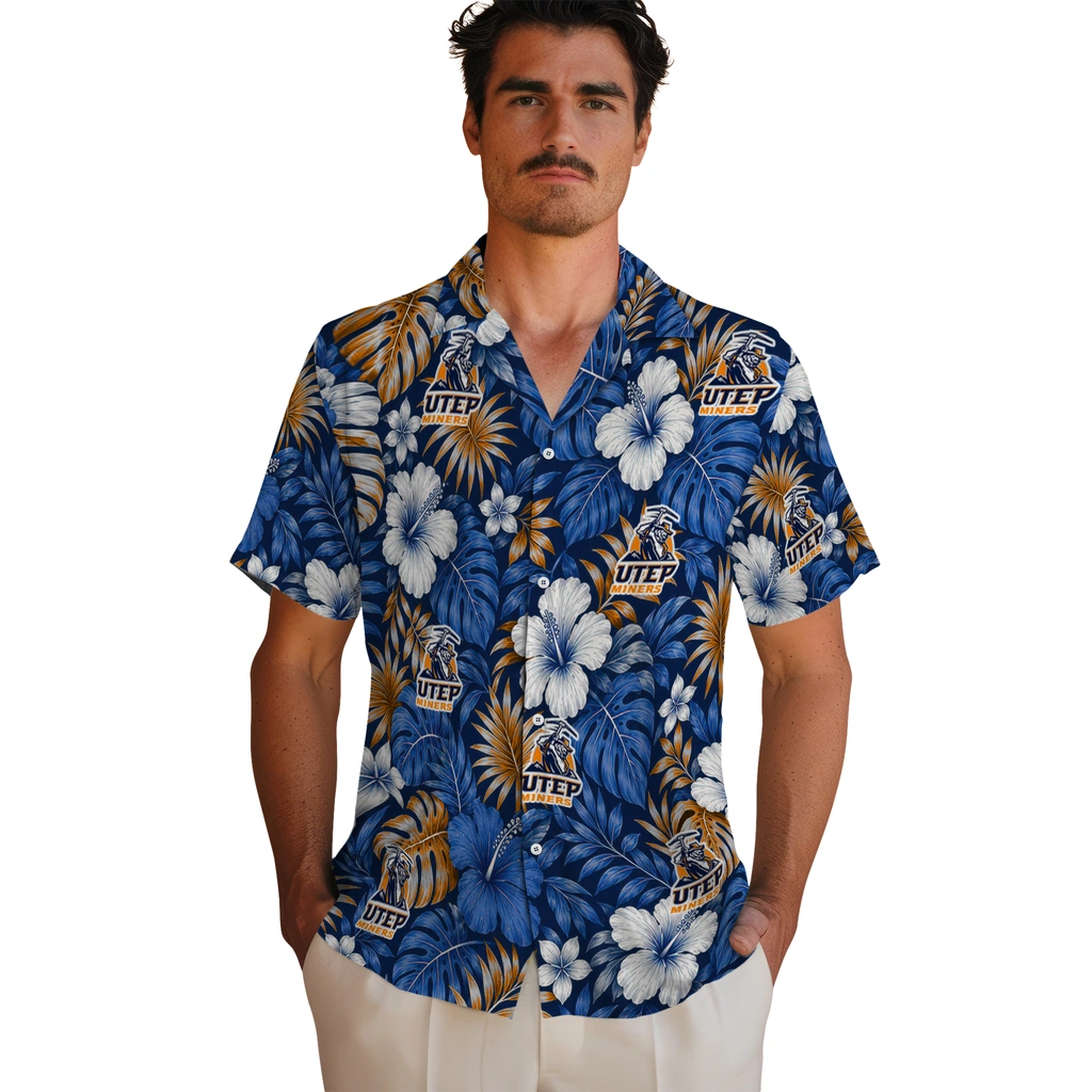 utep-miners-hawaiian-shirt-custom-hibiscus-monstera-blue-fashion-forward.webp