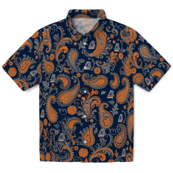 UTEP Miners Hawaiian Shirt - Paisley Print Blue