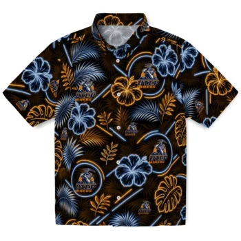 UTEP Miners Hawaiian Shirt - Neon Florals Black