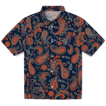 UTSA Roadrunners Hawaiian Shirt - Paisley Print Orange