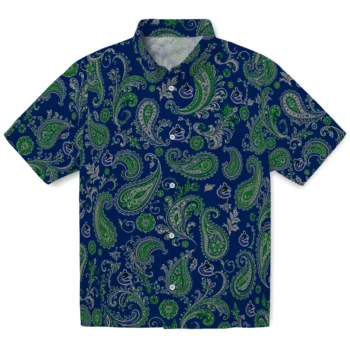 Vancouver Canucks Hawaiian Shirt - Paisley Print Blue