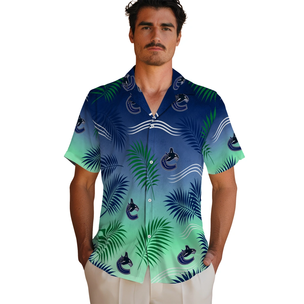 vancouver-canucks-hawaiian-shirt-customized-ombre-fronds-blue-fashion-forward.webp