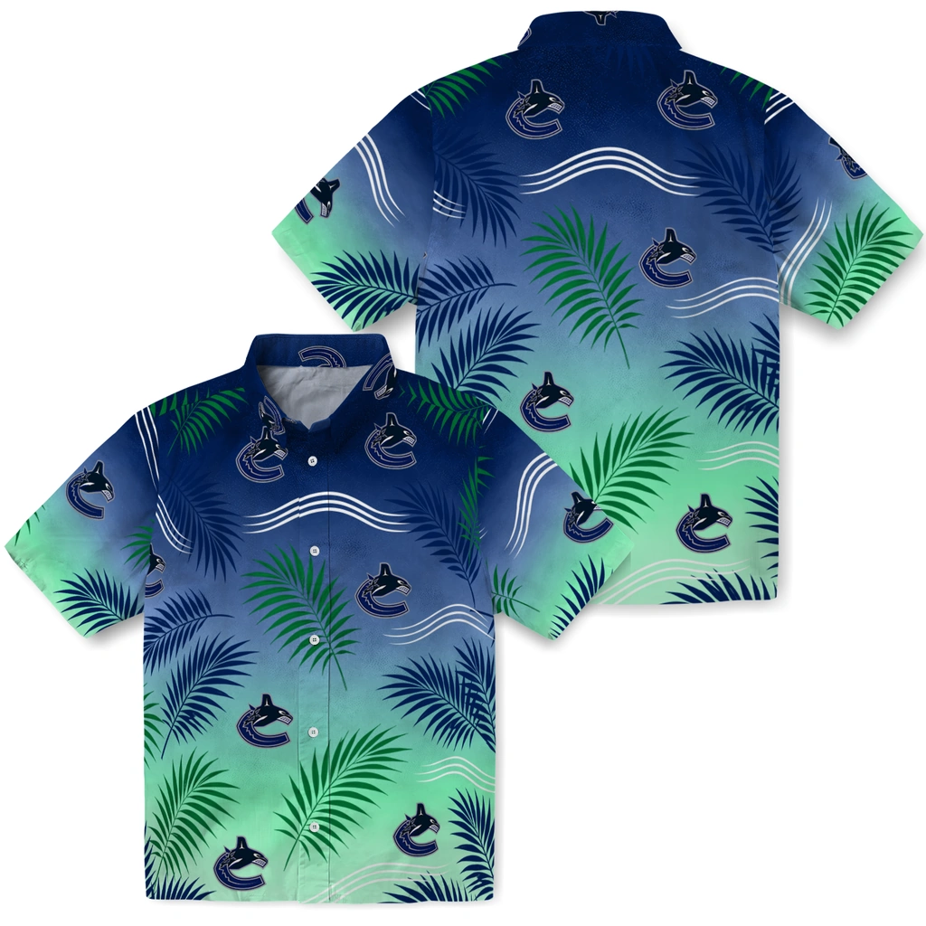 vancouver-canucks-hawaiian-shirt-customized-ombre-fronds-blue-high-quality.webp