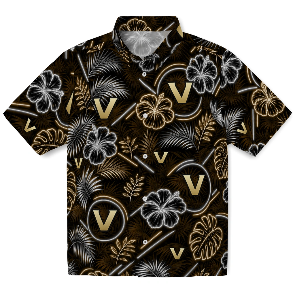 vanderbilt-commodores-hawaiian-shirt-custom-neon-florals-black-best-selling.webp vanderbilt commodores hawaiian shirt custom neon florals black best selling