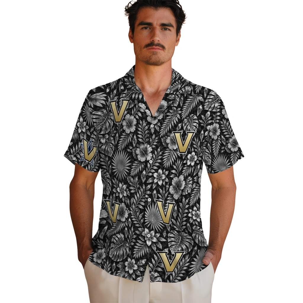 vanderbilt-commodores-hawaiian-shirt-customized-crystal-foliage-black-fashion-forward.webp