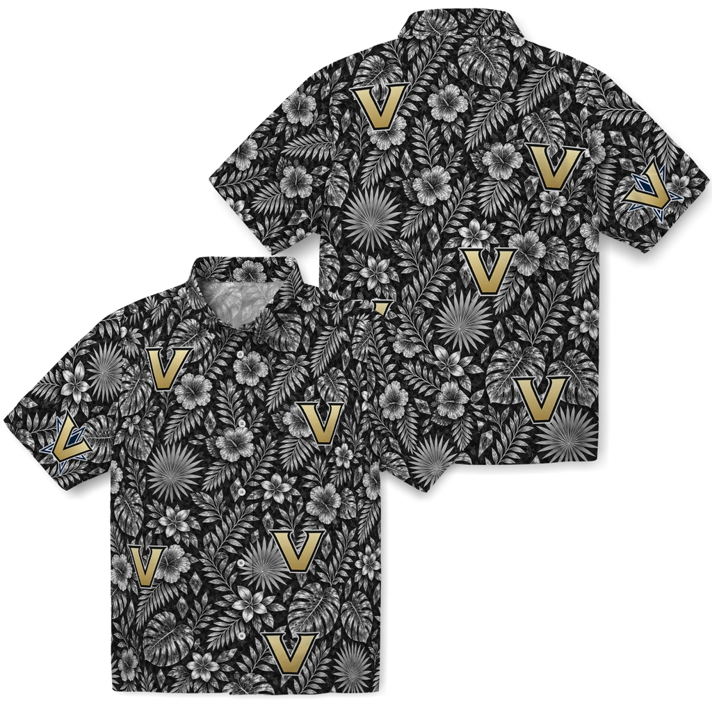 vanderbilt-commodores-hawaiian-shirt-customized-crystal-foliage-black-high-quality.webp