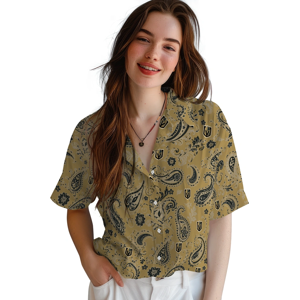 vegas-golden-knights-hawaiian-shirt-customized-paisley-print-tan-latest-model.webp