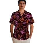 virginia-tech-hokies-hawaiian-shirt-customized-neon-florals-black-best-selling.webp