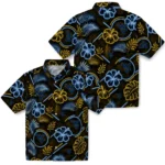 west-virginia-mountaineers-hawaiian-shirt-custom-neon-florals-black-best-selling.webp