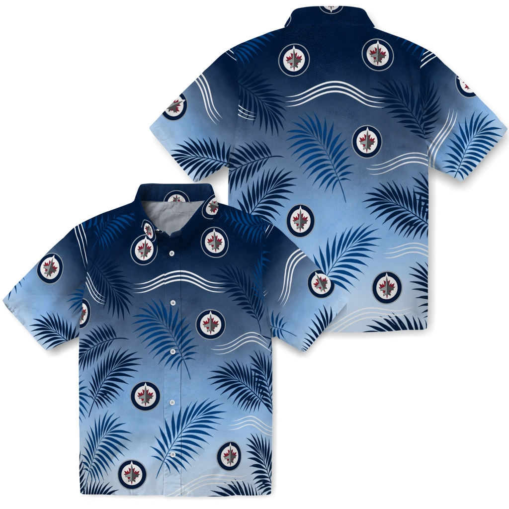 winnipeg-jets-hawaiian-shirt-customized-ombre-fronds-blue-high-quality.webp