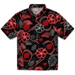 wisconsin-badgers-hawaiian-shirt-customized-neon-florals-black-best-selling.webp