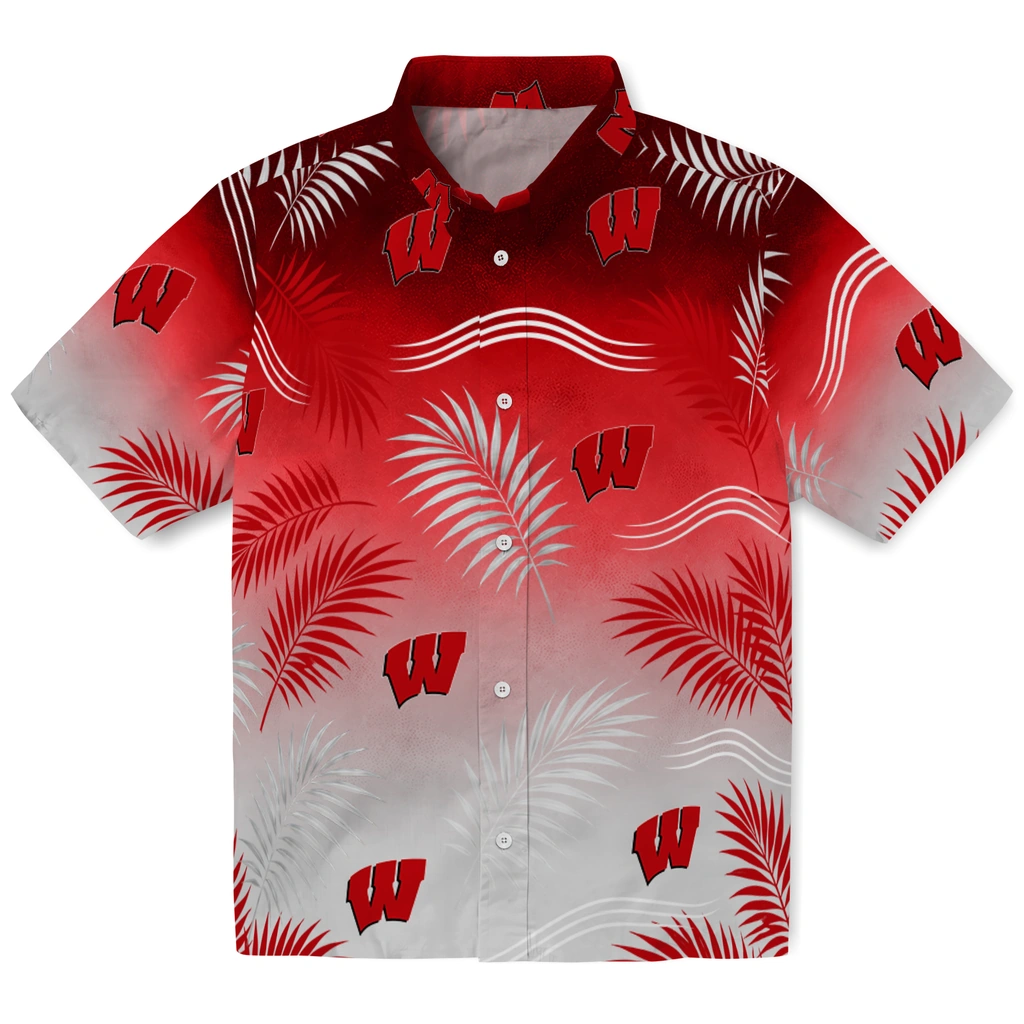 wisconsin-badgers-hawaiian-shirt-customized-ombre-fronds-red-best-selling.webp wisconsin badgers hawaiian shirt customized ombre fronds red best selling