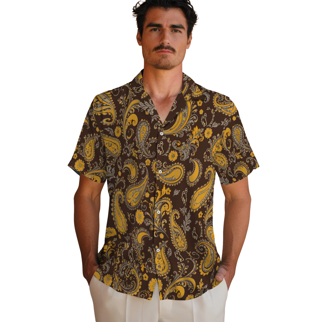 wyoming-cowboys-hawaiian-shirt-custom-paisley-print-brown-fashion-forward.webp