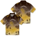 wyoming-cowboys-hawaiian-shirt-customized-ombre-fronds-brown-best-selling.webp